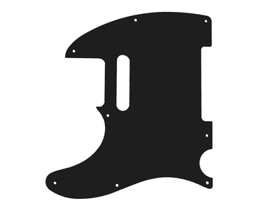 モダンなギターピックガードのファッショナブルなパーツ(1) 左用