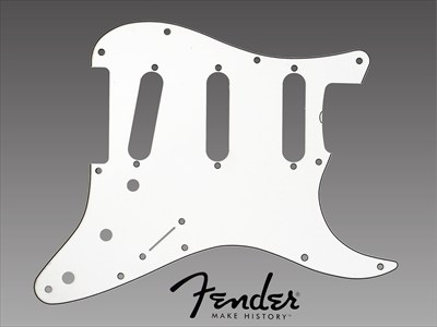 Fender フェンダー '62ストラトキャスターピックガード　白3Ｐ