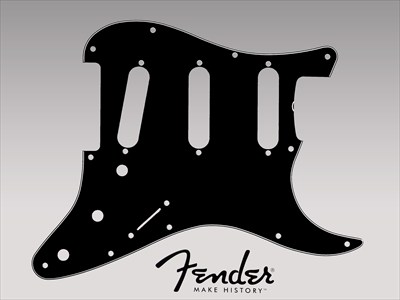 Fender フェンダー '62ストラトキャスターピックガード 黒3P通販