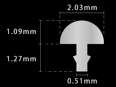 JESCAR tbg #43080-NS  W2.03XH1.09