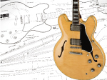 Gibson ES-355 スタイル製図