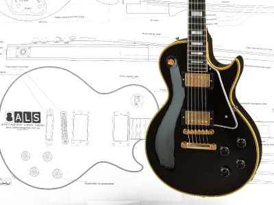 Gibson レスポールカスタムスタイル製図 通販｜ギターワークス