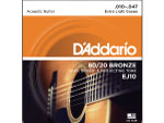 ダダリオ　D'Addario　.010-.047　 アコースティック弦　80/20Bronze Extra Light　EJ10