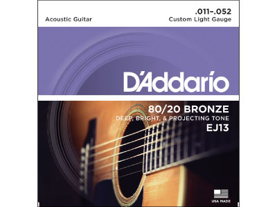 __I@D'Addario@.011-.052@ AR[XeBbN@80/20Bronze Custom Light