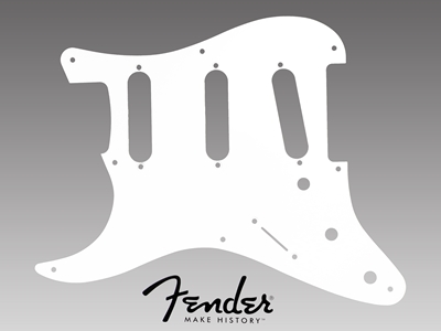 Fender USA　左用　<br> '50s 8点ストラトピックガード　白