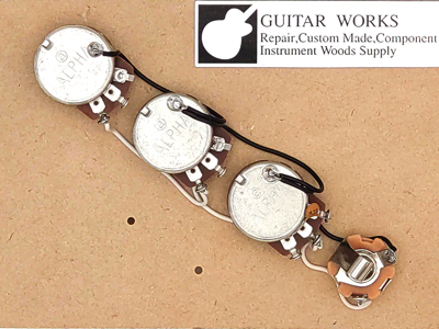 ジャズベース 配線済コントロールアッセンブリー ミリ規格 通販