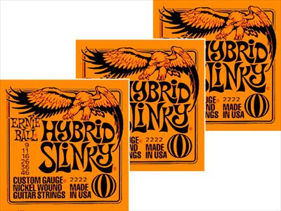 RZbg@A[j[{[@ERNIE BALL@.009-.046@nCubgXL[@Hybrid Slinky #2222